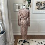 Dress Forum NWT Work To Weekend Leopard Satin Wrap Skirt Blouse M Photo 8