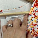 Lush Clothing LUSH Floral Boho Ruffle Hem Drawstring Waist Dress NWT Size Large Photo 7