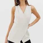 River Island  Vest blouse with cross front in stone Photo 0