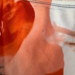 Speedo Orange Floral Swim Top Tankini Size 14 Photo 2