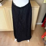 Aritzia  BABATON Cella Satin Dress Black Size Large Open Back Midi Photo 5