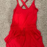 Red athletic romper Photo 0