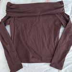 QINSEN Off the Shoulder Top Brown Size M Photo 0