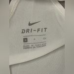 Nike Women's White Tank Top with Black Straps racer back size small athletic run Photo 2