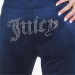 Juicy Couture 🔥 Bling OG Velour Iconic Tracksuit Hoodie Pants Atlantis Blue XL Photo 6