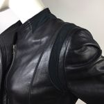 Tahari  Black Leather Jacket Photo 10