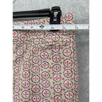 Ann Taylor LOFT  Women's Pants Capri Beige Pink Size 0P Marisa Petite Printed Photo 6