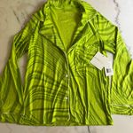 Beyond Yoga Printed Wind Down Pajama Long Sleeve Matcha Green Swirl Lime Green Photo 1