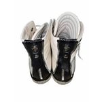 Stuart Weitzman  zipit leather hightop sneaker 9M White‎ Black Photo 4