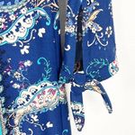 Chico's CHICO’S Medallion Multicolored Tie Sleeves Short Dress, Size 4P Photo 9