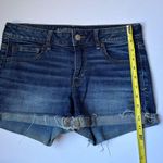 American Eagle  Outfitters Blue Jean Shorts Women’s Sz 10 Super Stretch 5 pockets Photo 5