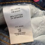 Blue Pearl Allen Schwartz Topaz Jeweled Jeans Blue 70s Flare Size 28 Y2K NWT Photo 11