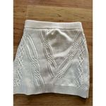 Maeve Anthropologie  Cable-Knit Sweater Skirt Ivory size medium Photo 1