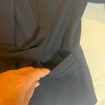 ZARA women Navy With Embroidered Detachable Collar Blazer Size Small Photo 8