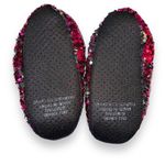 Boutique Womens Slippers Sequin Pink and Silver Slip On Fleece Lined Comfy Cozy Photo 4