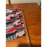 Roz & Ali Women’s Dress Pants Petite Large Geometric Red Blue White Ron &Ali Wide Leg Photo 2