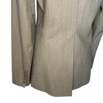 Theory Wool Blend Taupe Gray Career Professional Blazer Women's Size 8 Medium Photo 4