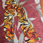 Vintage floral silk scarf by‎ Adrienne landau. Orange Photo 0