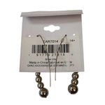 Simply Noelle  Earrings Silver Tone Orb New with Tags Photo 3