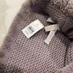 Loft NWT Faux Fur Muff Scarf Brown Patterned Faux Fur Thick Knit Inside Cozycore Photo 2