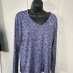 Under Armour Under Armor Purple Active Long Sleeve V Neck Top No Size EUC Photo 2