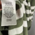 Caslon  Women's 3X Green & White Striped Long Sleeve Pullover Knit‎ Sweater Photo 7