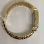 Gossip  women watch 18mm quartz analog gold tone cuff bracelet size 6.5” running Photo 7