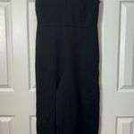 Lysse  Black Knit Ponte V-Neck Jumpsuit Women's L Wide Leg Dressy Sleeveless NWT Photo 0