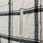 Mud Pie Plaid Scarf Wrap Shawl Cape Cardigan One Size White & Black 72X29.5 NEW Photo 13