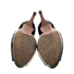 Gucci Lisbeth Black Patent Leather Triple Strap Mary Jane Heels IT 38 / US 8 Photo 4