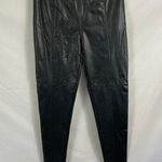 Pink Lily  Faux Leather Black Leggings Size Small Photo 0