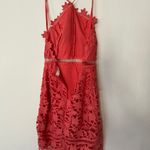 ASTR The Label Coral Lace Cocktail Dress Photo 4