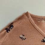 Lucky Brand blush pink floral shark bite hem flutter sleeve top Photo 11