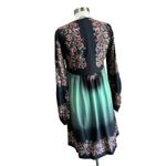 Clover Canyon Boho Floral Long Sleeve Tie Front Mini Dress Size M Photo 1