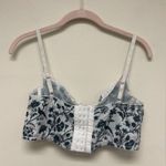 Laura Ashley  x Urban Outfitters Bodice Style Blue and White Bralette Photo 3