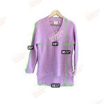 Ted Baker  London lilac oversized high-low wool blend sweater Photo 9