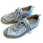 Ecco White & Black Knit Pattern Hydromax Water Repellent Golf Shoes, size 37 Photo 0