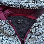 Ocean Current Gray Faux Fur 1/4 Zip Sweater Size Medium Photo 2