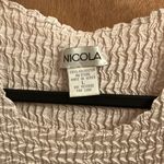 Nicola cream satin tank top size large Photo 1