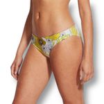 Seafolly US 6 Summer of Love High Cut Bikini Bottom Yellow Floral NWT Swim Pant Photo 3