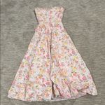 House Of CB  Floral Pink Strapless Dress Photo 2