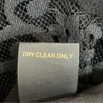 Cynthia Steffe Women’s  V-Neck Lace With Leather Trim Black Dress Size 12 Photo 6