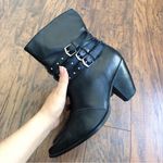Harley Davidson Harley-Davidson • Bette 3 strap boots heel ankle buckle pointed toe western moto Photo 8