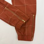 ALBION FIT Jetsetter Jogger Pants Ankle Zip Rust Windowpane Athletic Outdoor Photo 8