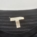 Eileen Fisher Eileen Fisher Wool Sweater Jumper Womens S/M Gray Stripe Short Sleeve Boxy Photo 5