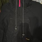 Columbia 🎄Vintage Black Anorak windbreaker Jacket with Pink Accents Photo 8