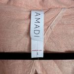 NWT Anthropologie Amadi Kaye Linen Blend Metallic Blazer Lightweight Small‎ Orange Photo 1