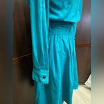 Vintage 80’s Gitano Teal full skirt dress. Size M Blue Size M Photo 7