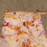 We The Free Free People  she's a Legend Tie Dye Denim Shorts Orange Purple‎ Photo 6