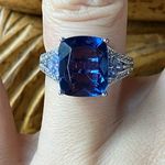 Color Changing Fluorite Tanzanite Sterling Silver Ring Size 6 Purple Photo 0
